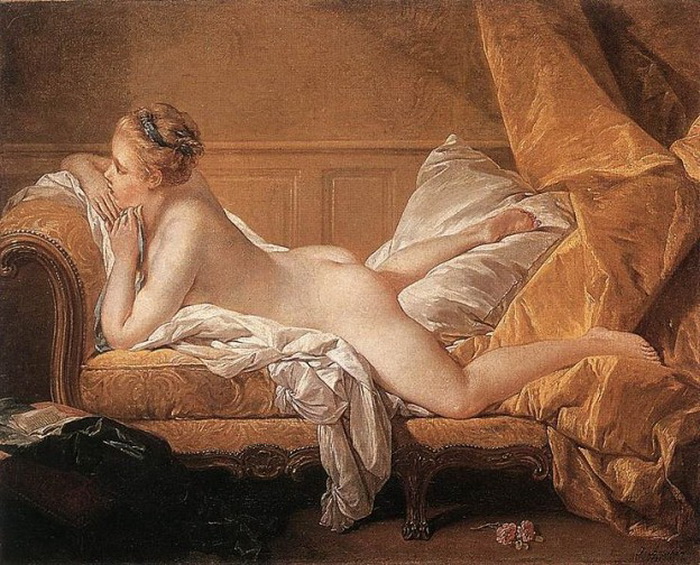 Отдыхающая девушка, Франсуа Буше, 1751 год Отдыхающая девушка, Франсуа Буше, 1751 год