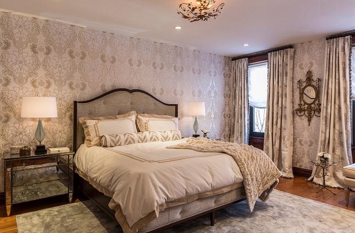 Wallpaper-brings-pattern-to-the-beautiful-New-York-bedroom