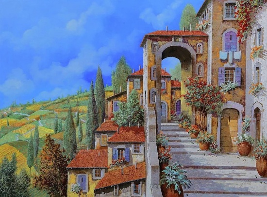 Художник Guido Borelli. Там ждёт тебя твой старый дом