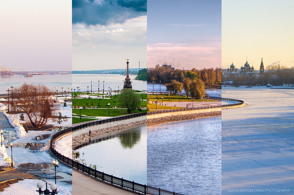 Четыре времени года в одном фото. в мире, жизнь, люди, фотографии