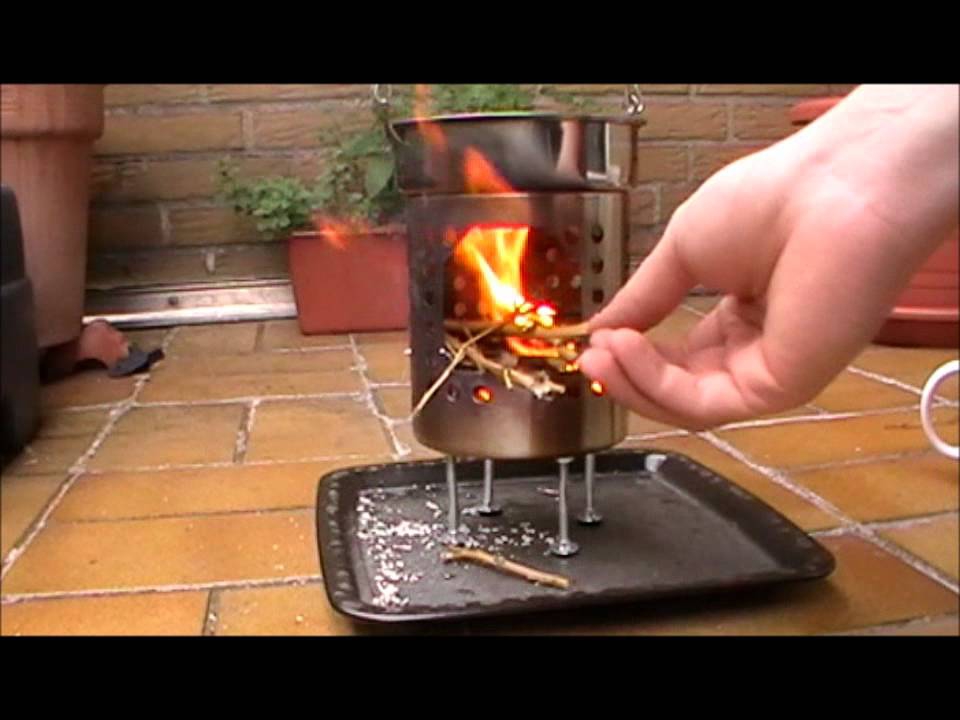 Титановая печка-щепочница (маленькая) TOAKS Titanium Backpacking Wood Burning Stove (small)