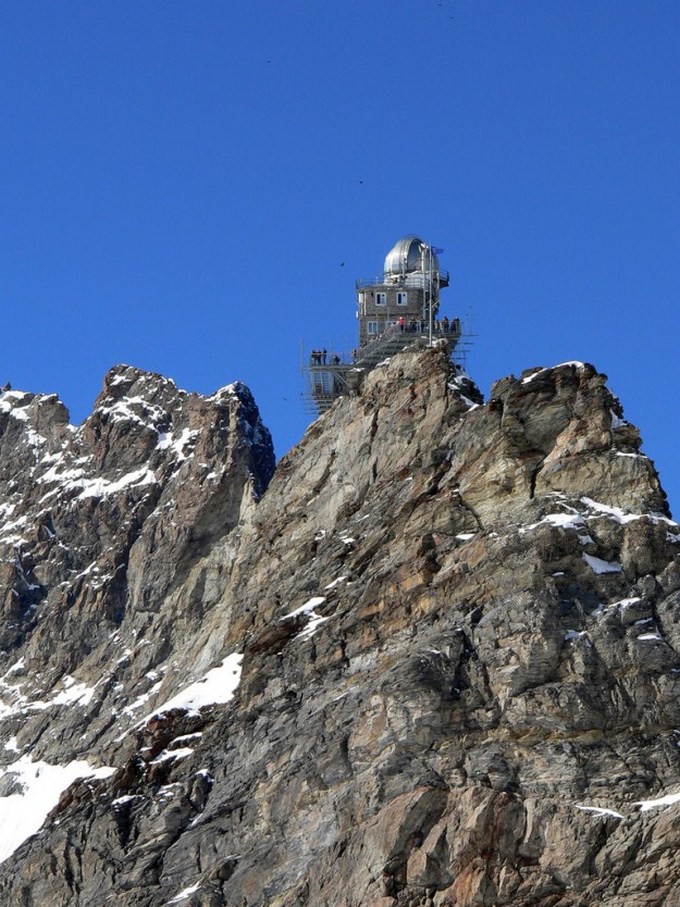Уникальная обсерватория в Альпах горы, обсерватория