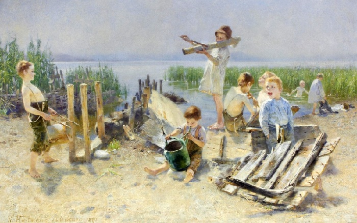 Карл Хартманн (1861-1927). Германия. Концерт на свежем воздухе. Карл Хартманн (1861-1927). Германия. Концерт на свежем воздухе.