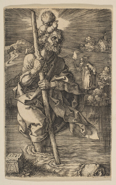 Святой Христофор. Альбрехт Дюрер, 1521