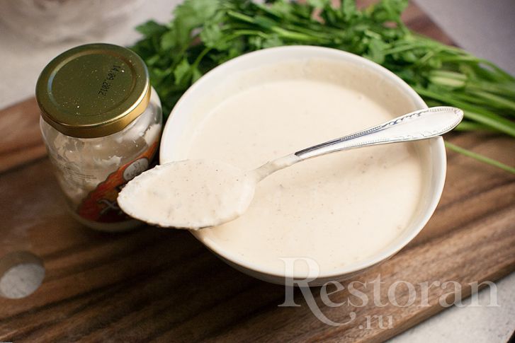 Соус для мяса с хреном
