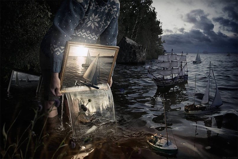 Фотоиллюзии для мечтателей от Эрика Йоханссона красиво, фото