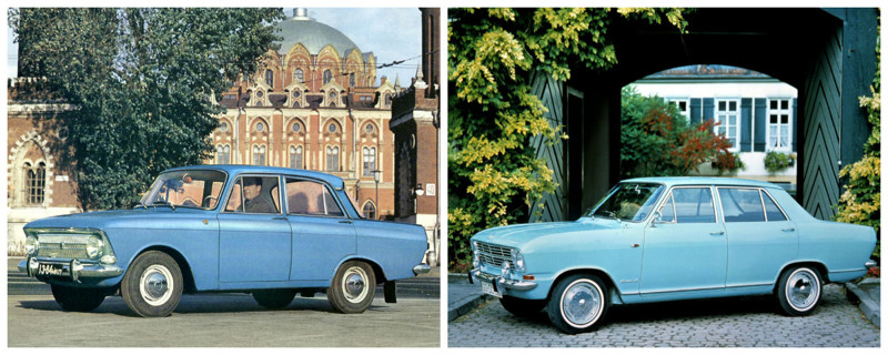 Москвич-412 (1967-1976)-Opel Kadett B (1965-1973) автомобили, история, ссср, факты