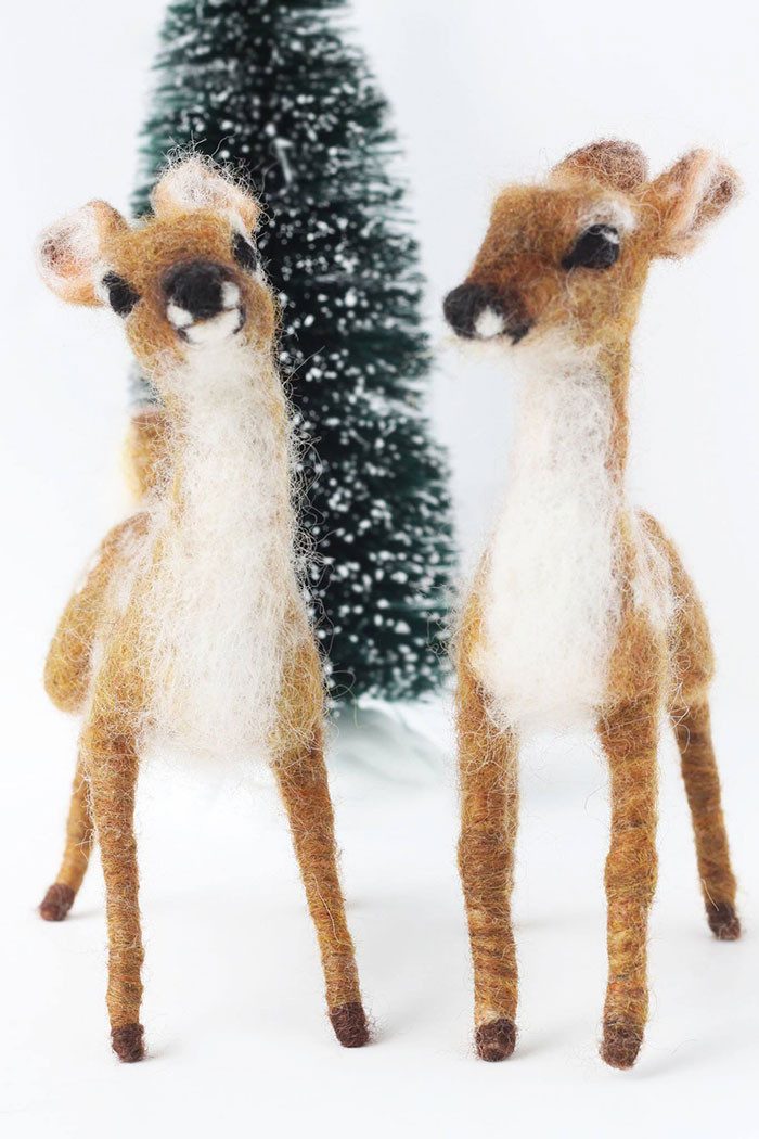 Валяные фигурки животных
