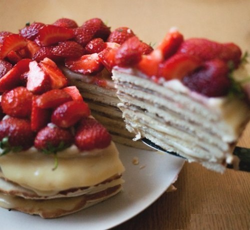 Торт творожный на сковороде
