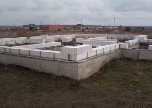 Фундамент строительство дома из газобетона видео