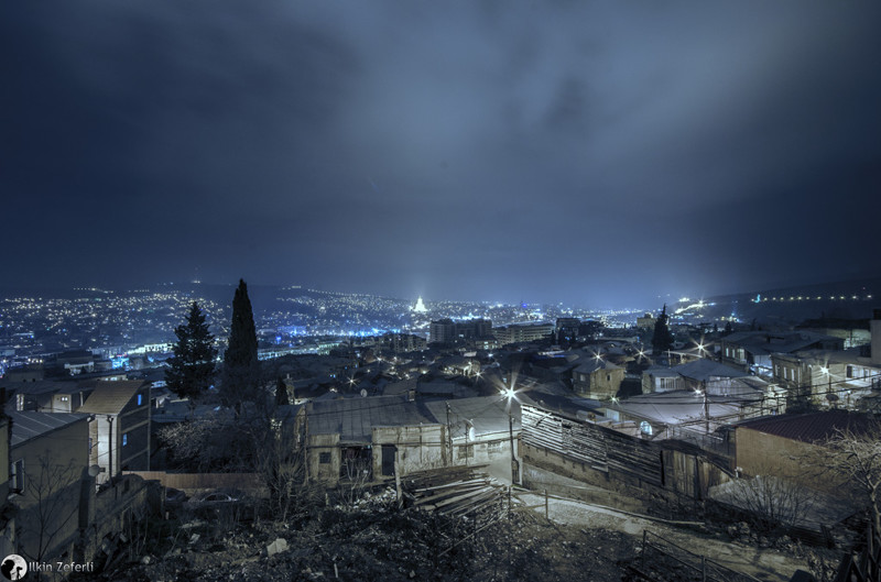 Ночной Тбилиси город, грузия, кавказ, ночь, своими руками, ссср