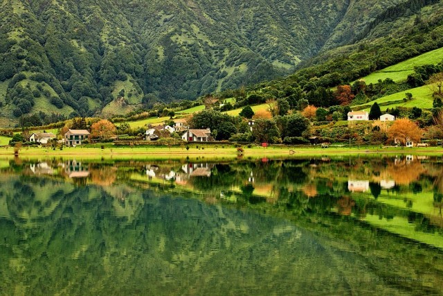 Lagoa das Sete Cidades красота, озера, природа