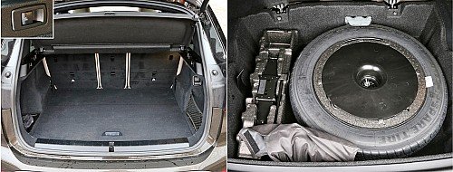 Объем прямоугольного багажника BMW – рекордный в тестовой тройке. Есть кнопки откидывания спинки заднего ряда. В подполье, где размещена докатка, предусмотрено хранилище для водительской мелочовки. 1 2