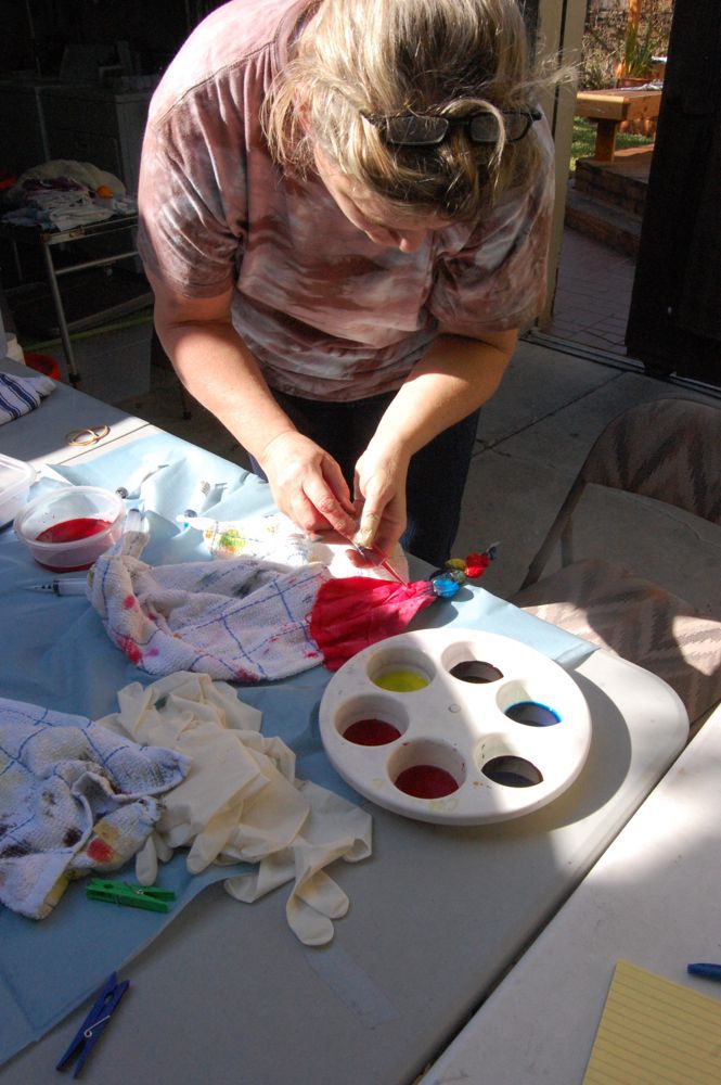 Shibori — метод крашения ткани Shibori — метод крашения ткани