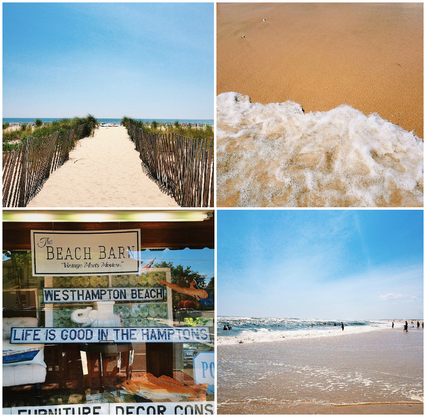 weekend in the hamptons: pic collage ponquogue beach