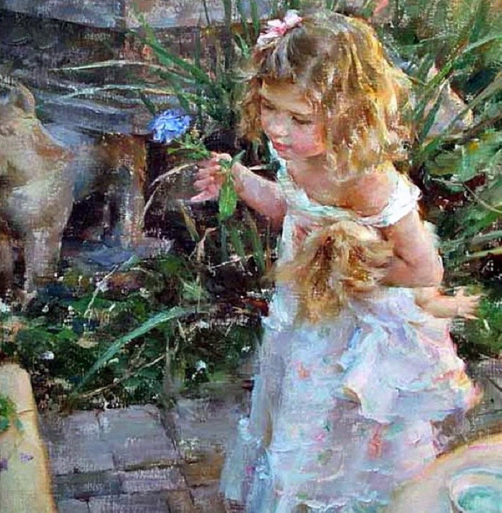 Светлый и радужный мир детства в живописи