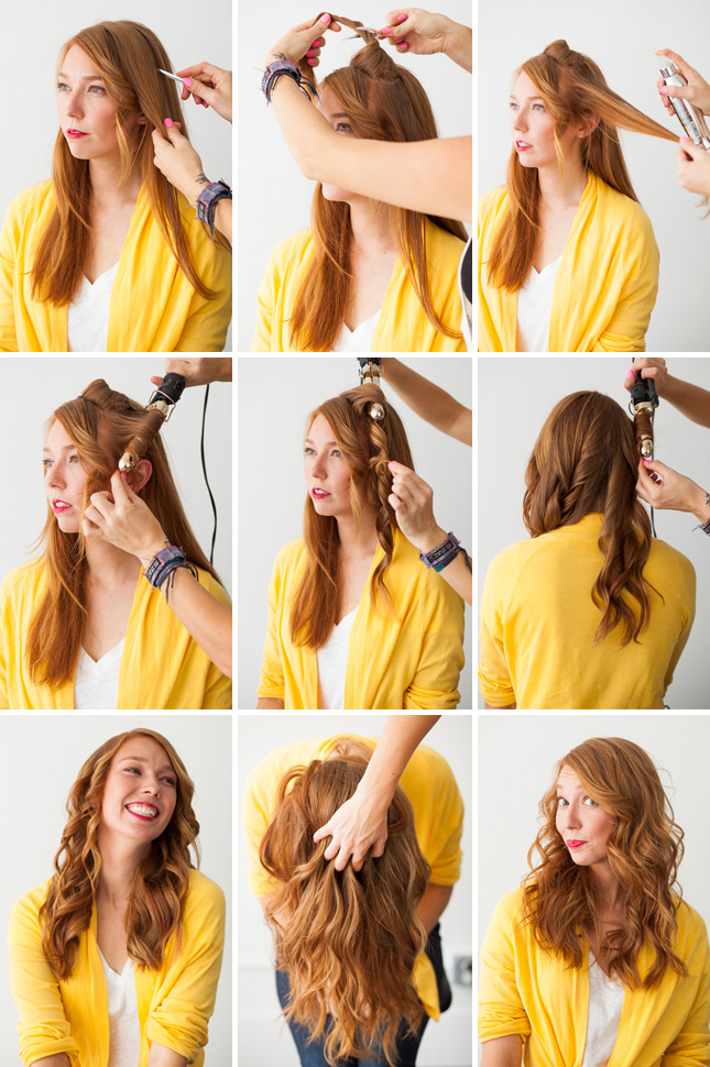 как сделать волны на волосах фото