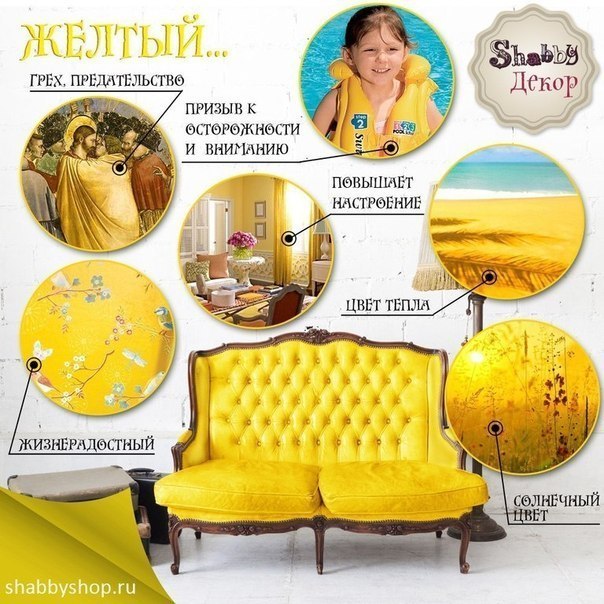 Цвета и их значение в интерьере.