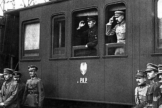 Симон Петлюра и Юзеф Пилсудский. Винница. 1920
