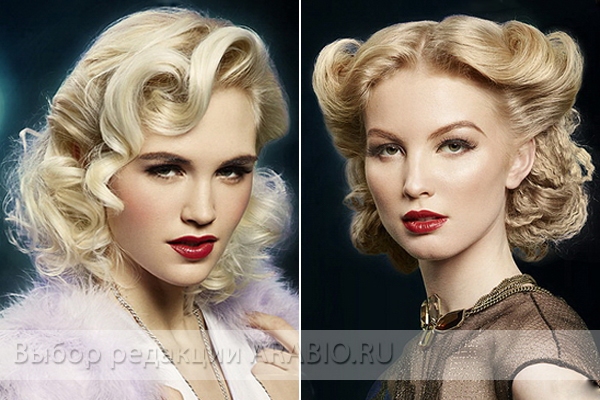 Ретро прически с начесом