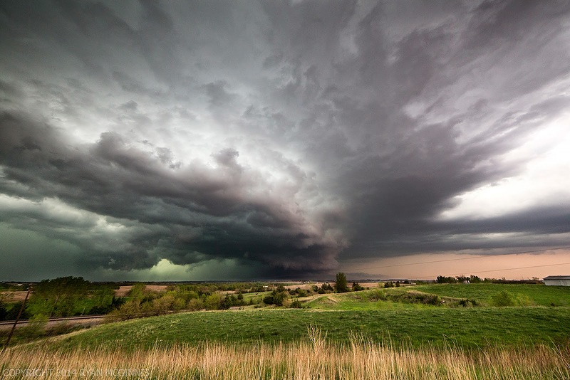 Scary clouds north of Lincoln - May 11, 2014 in Eastern Nebraska.