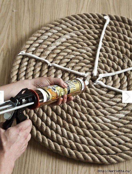 Коврик из верёвки. Мастер класс! Коврик из верёвки. Мастер класс!