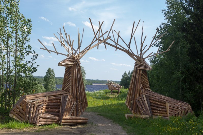 Архангельская область (скалы в Голубино) путешествия, факты, фото