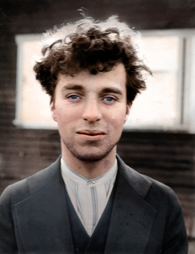 Великий комик немого кино -  Чарли Чаплин. Здесь ему 27 лет (1916 год) Увидеть, исторические, фото