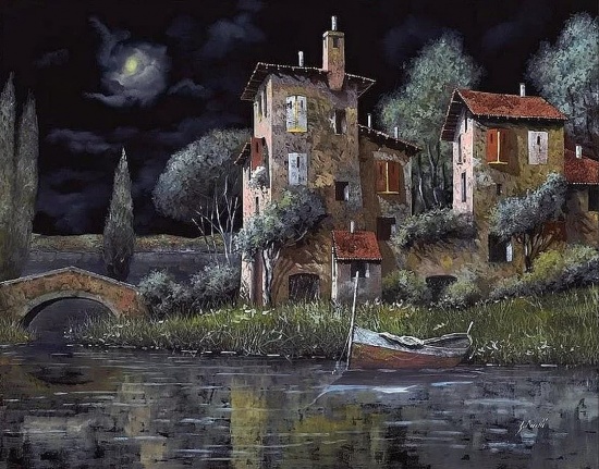 Художник Guido Borelli. Там ждёт тебя твой старый дом