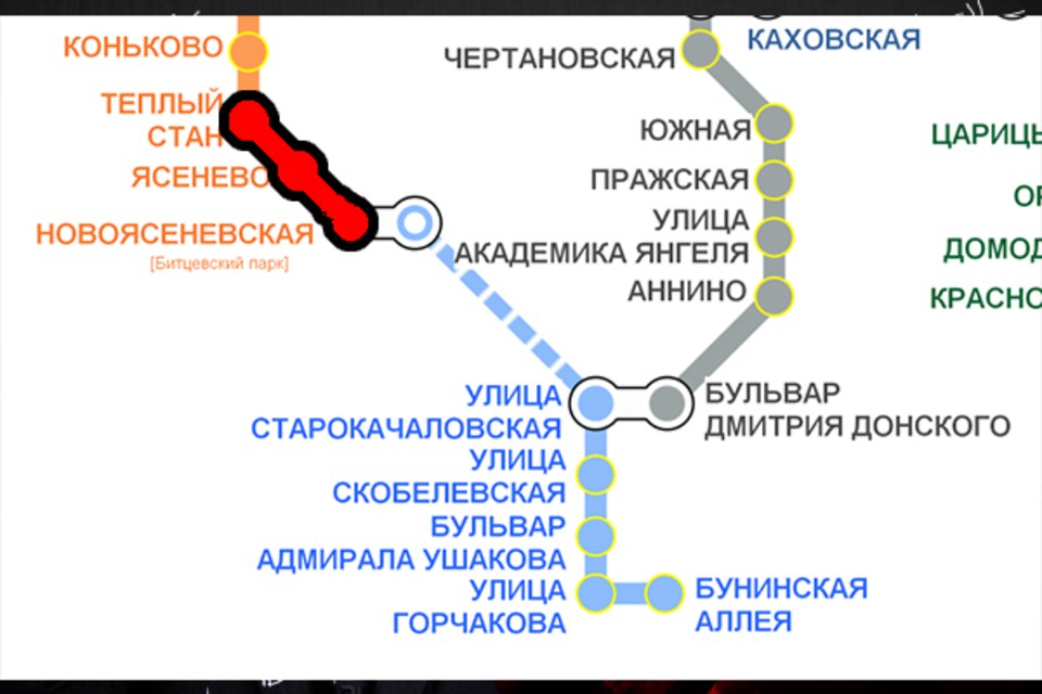 Новоясеневская станция метро на схеме Новоясеневская станция метро на схеме