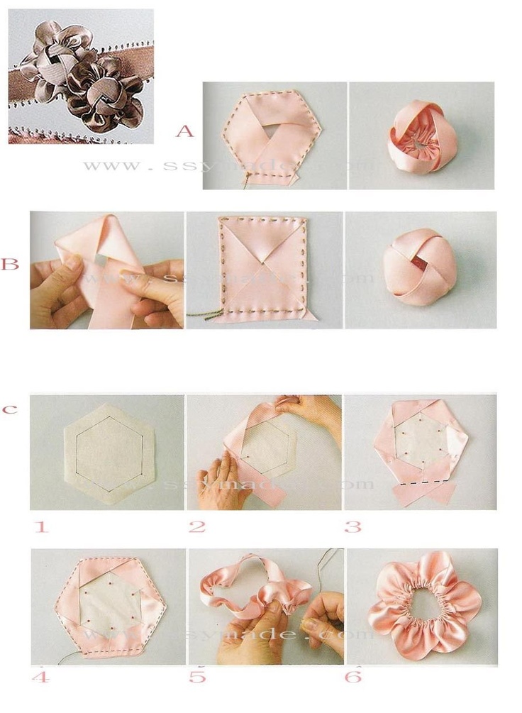 flower ribbon tutorial