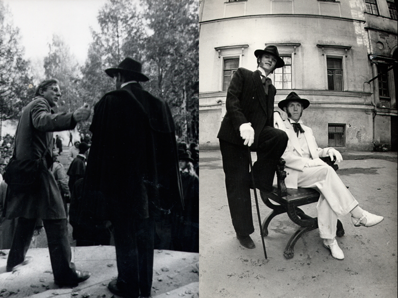 Фотографии со съемок фильма «Бакенбарды». 1990 год.
