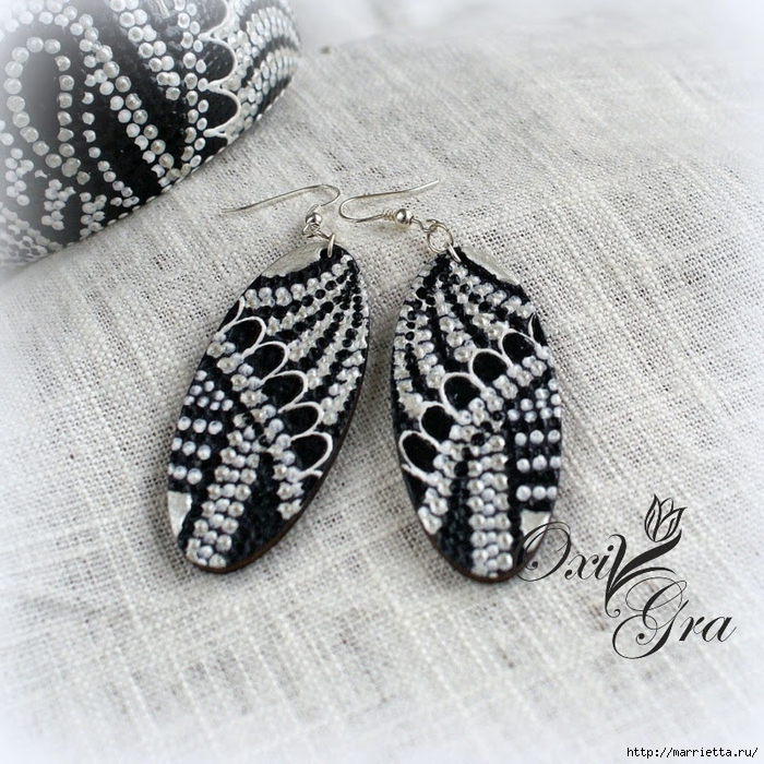 Точечная роспись с эффектом кружева. Красивые идеи (4) (700x700, 423Kb)