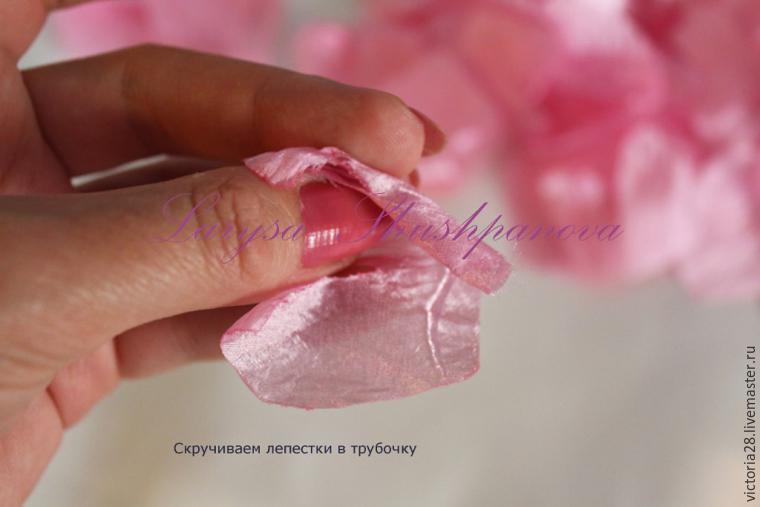 создание цветов Потрясающий пион своими руками. МК