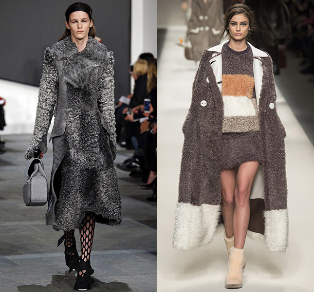 Слева — Proenza Schouler, справа — Fendi