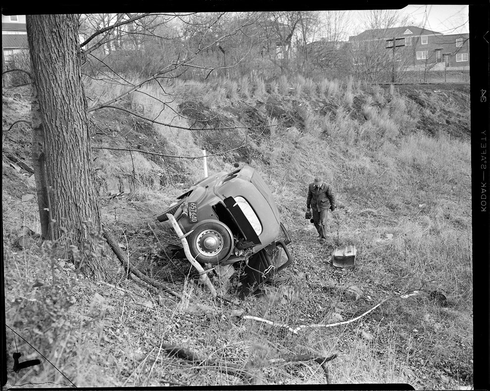 Фото подборка аварий на дорогах Америки в 1930—1950 годах