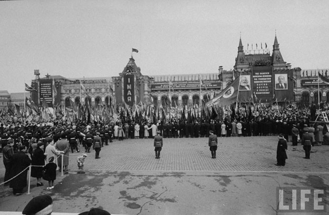 Как проходили майские праздники в Москве в 1958 году 1 мая, москва