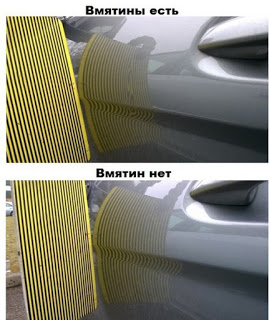 Простой способ узнать, есть ли вмятины на машине