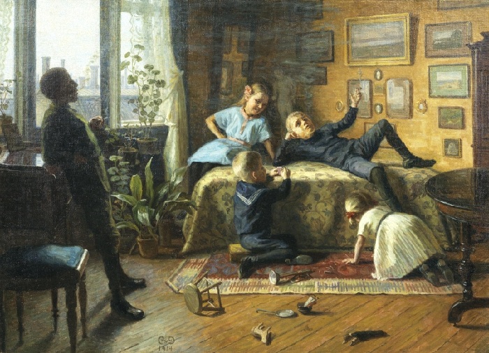 Кэролайн ван Дёрс (1860-1932). Дания. Взрослые игры. Кэролайн ван Дёрс (1860-1932). Дания. Взрослые игры.
