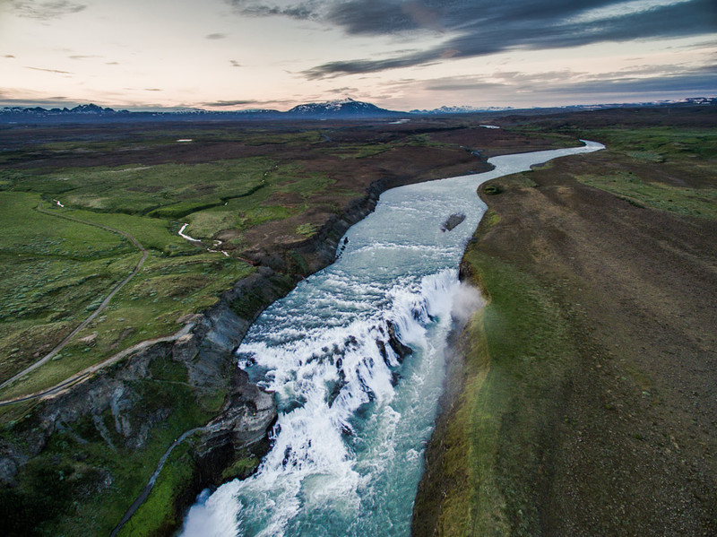 Гюдльфосс исландия, красота, фьорды