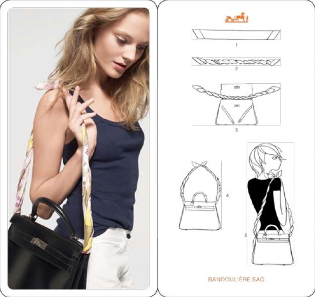 Как носить платок &ndash; 20 идей от HERMES