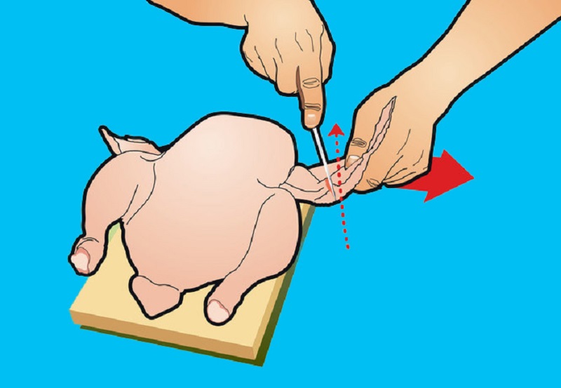 как быстро разделать курицу