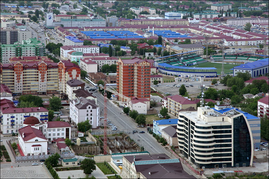 SerdceChechni 5 Грозный   Мечеть Сердце Чечни и виды сверху