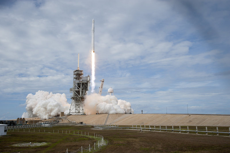 A SpaceX Falcon 9 launches on June 3, carrying the Ghanasat-1 and supplies for the International Space Station.