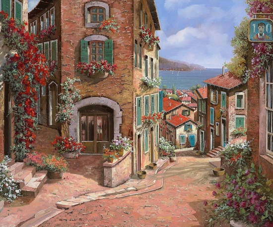 Художник Guido Borelli. Там ждёт тебя твой старый дом