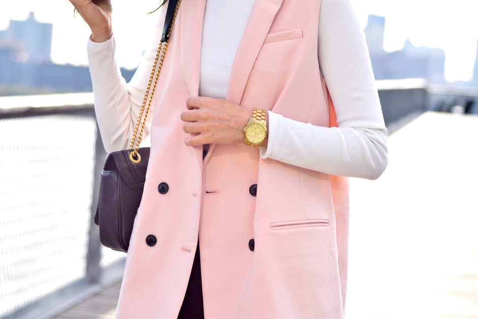 Pink Sleeveless Blazer 18