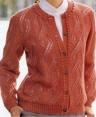 Схема вязания кардигана