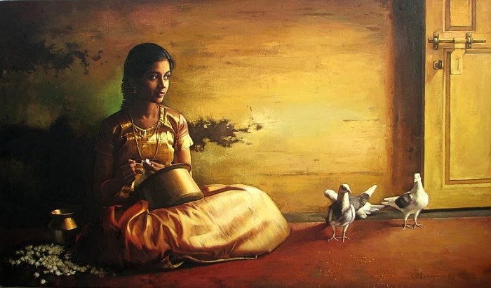 Индийский художник. S Elayaraja S Elayaraja