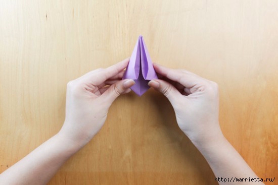 Как сложить тюльпаны в технике оригами (11) (550x367, 78Kb)