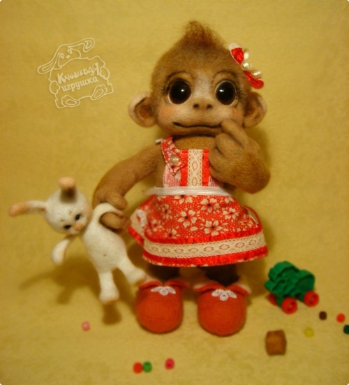 ВалÑние игрушки. Войлочные ÐверÑта. Как ÑвалÑть игрушку кота
